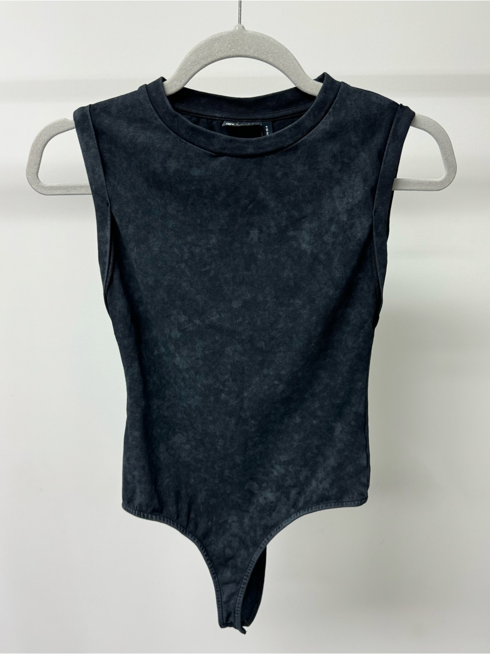 ASOS Design‎ Black Acid Wash Bodysuit, Size 4